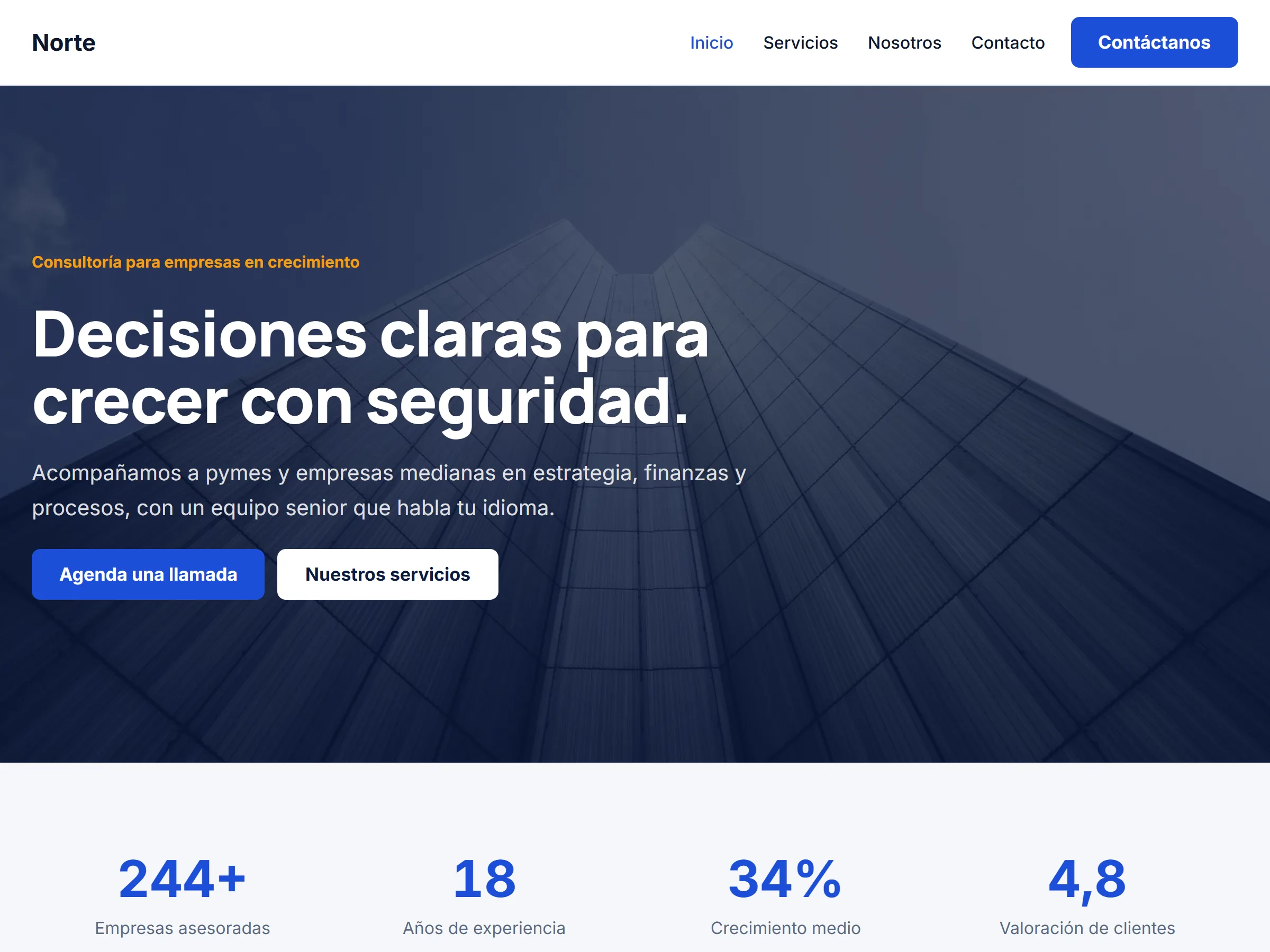 Kit Corporativo: consultora Norte